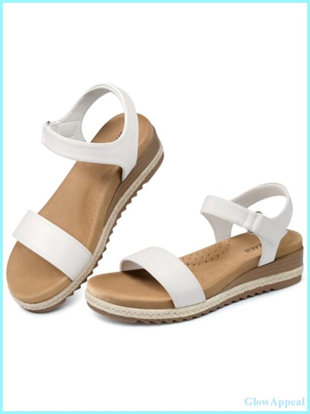SHIBEVERWomenWedgeSandalsComfortableEspadrilleDressyArchSupportCasual